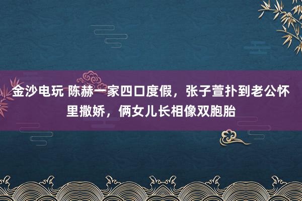 金沙電玩 陳赫一家四口度假,張子萱撲到老公懷里撒嬌,倆女兒長相像雙胞胎