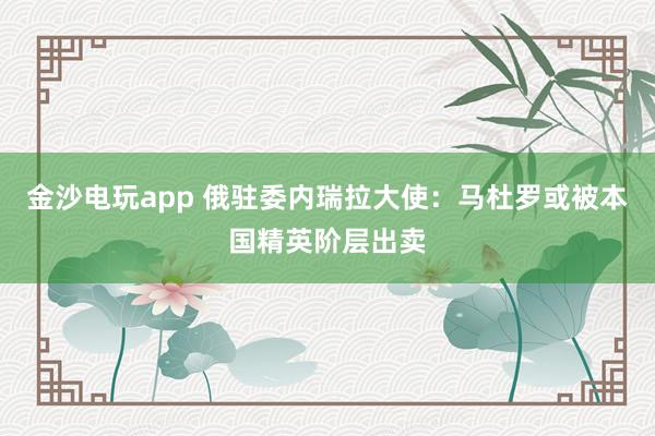 金沙電玩app 俄駐委內(nèi)瑞拉大使：馬杜羅或被本國精英階層出賣