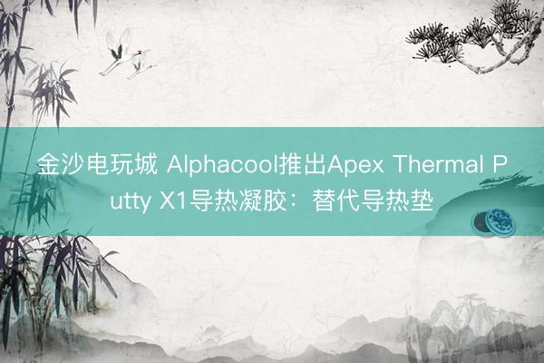 金沙電玩城 Alphacool推出Apex Thermal Putty X1導熱凝膠：替代導熱墊